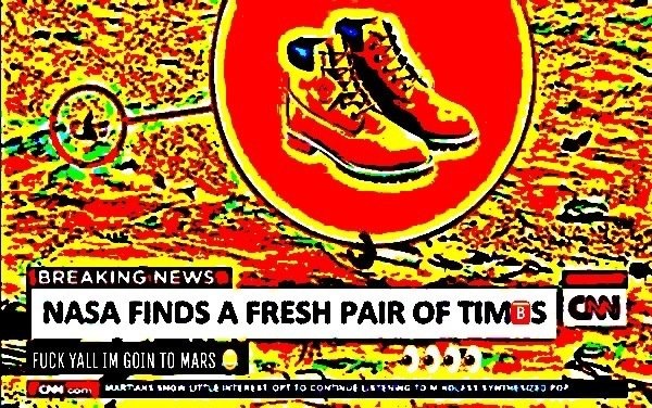 Meme deep fried com vinheta alterada da CNN reportando: NASA FINDS A FRESH NEW PAIR OF TIM🅱️S. Meme deep fried com vinheta alterada da CNN reportando: NASA FINDS A FRESH NEW PAIR OF TIM🅱️S.