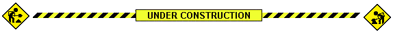 Faixa divisória listrada em amarelo e preto com UNDER CONSTRUCTION no centro da imagem. Faixa divisória listrada em amarelo e preto com UNDER CONSTRUCTION no centro da imagem.