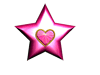 Uma estrela pink girando 360º. Uma estrela pink girando 360º.